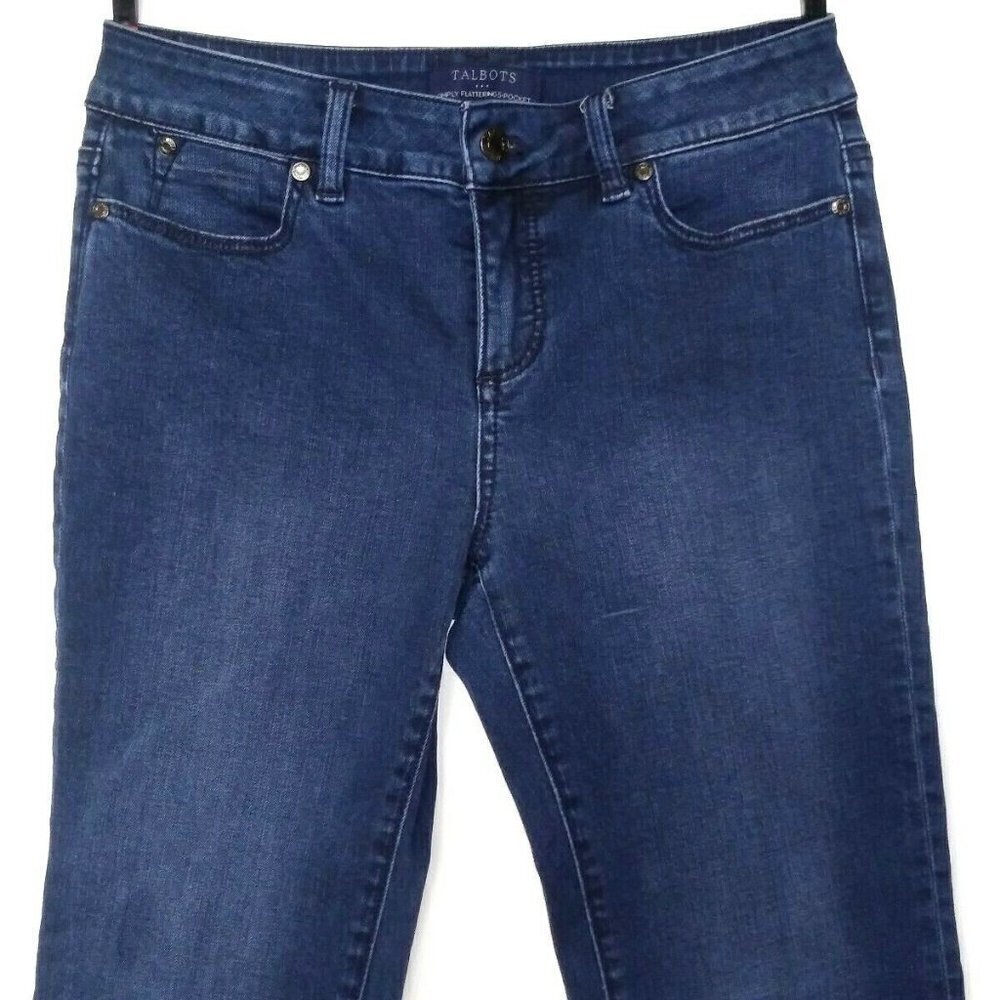 Talbots Jeans Dark Skinny stretch Simply Flatterin
